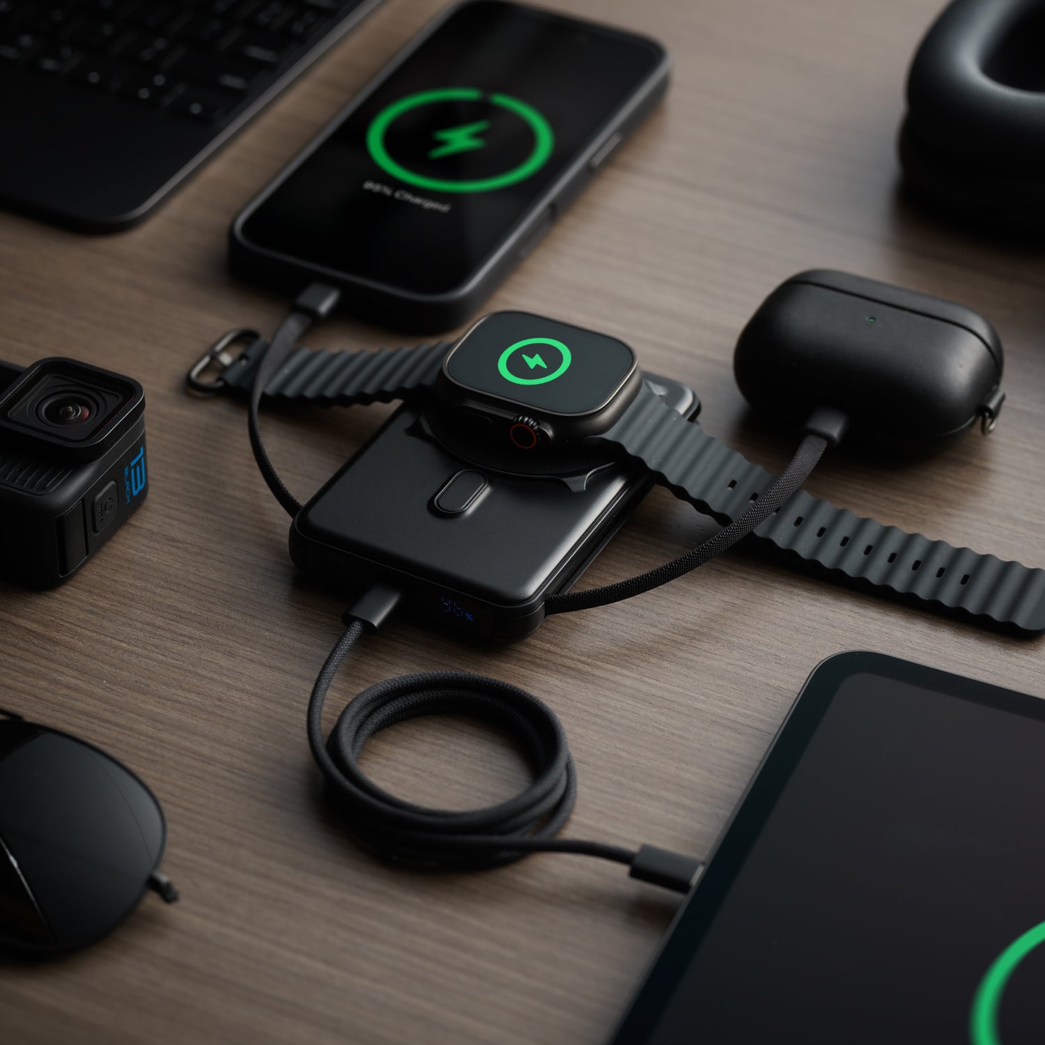 Modern Power Meets Modern Life | Magnetic Power Bank - Matte Black