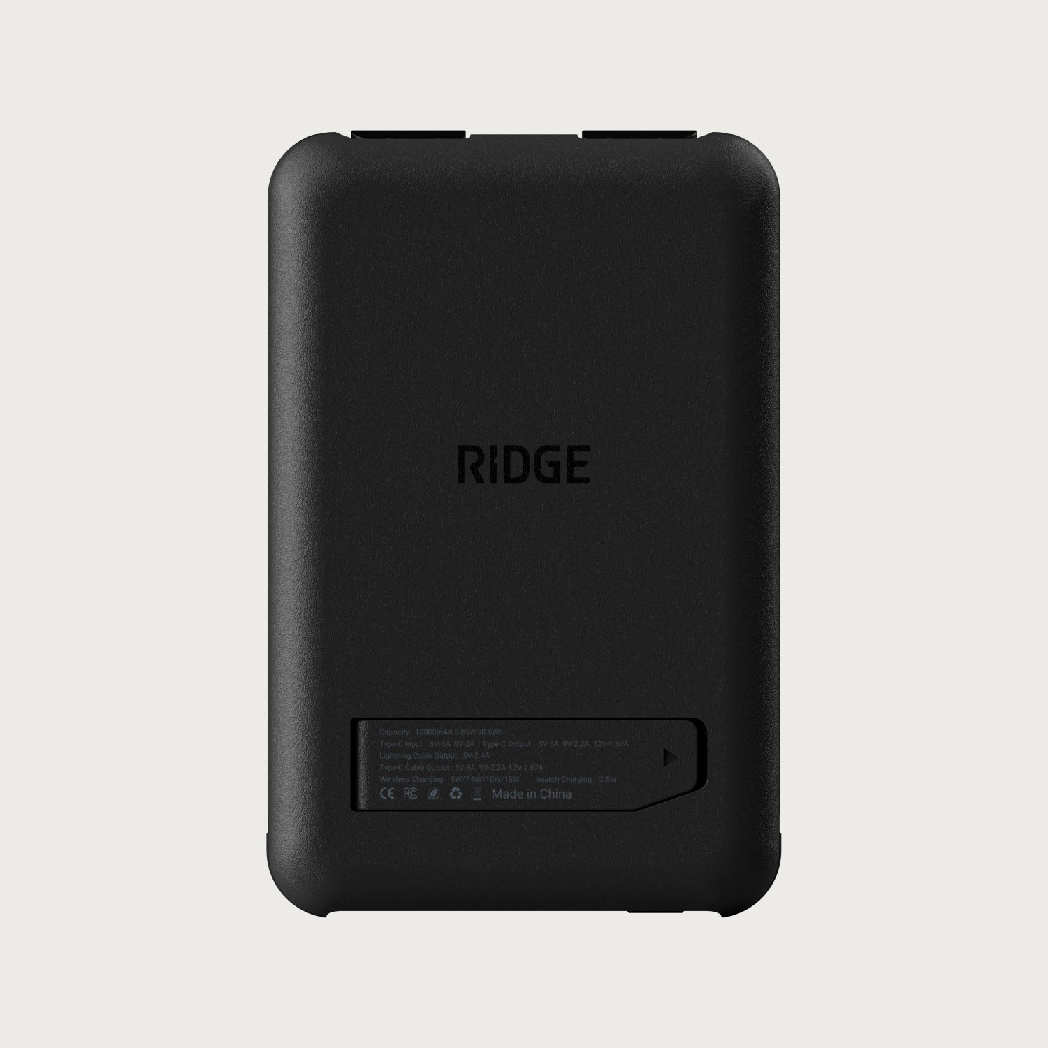 Ridge Power Bank - 10k mAh Bundle - Matte Black - 2-Pack