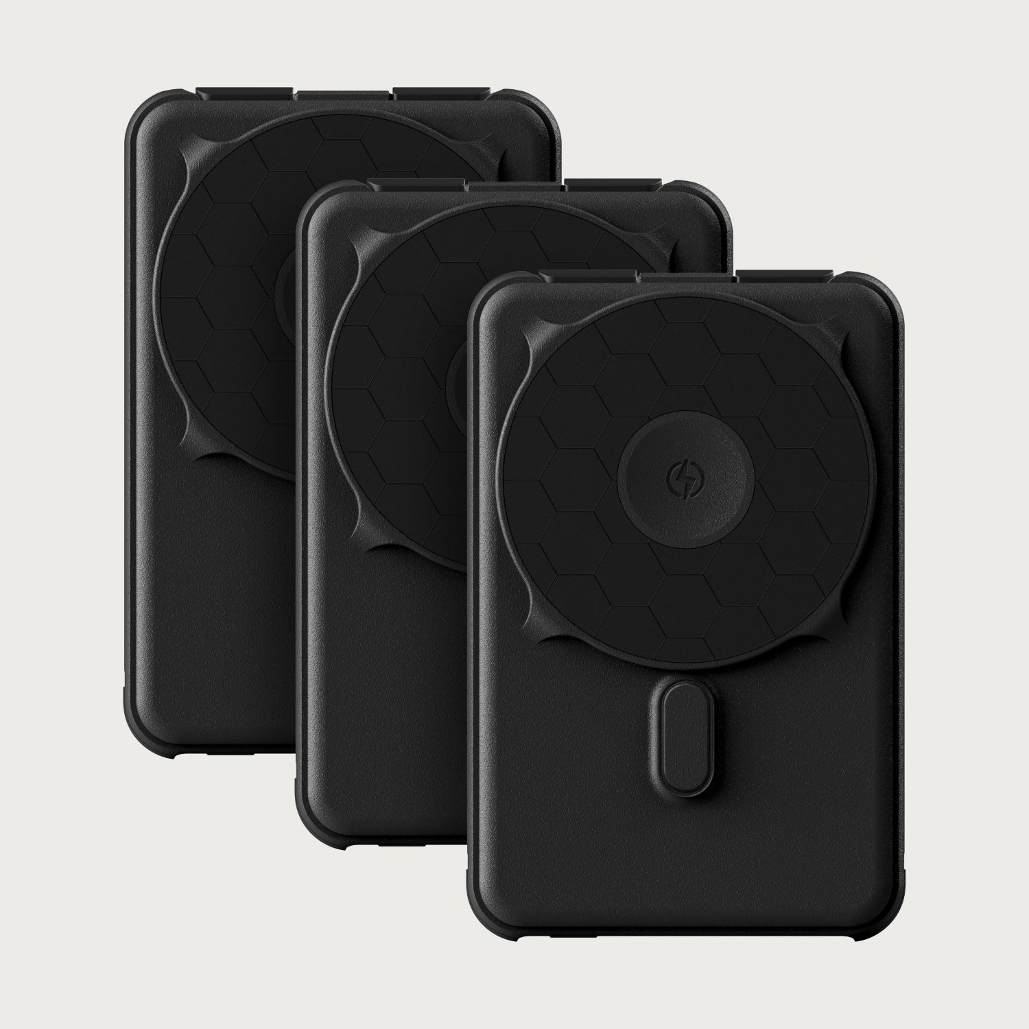 スマホアクセサリー PB2100 Power Bank Ridge Power Bank - 10k mAh Bundle - Matte Black - 3-Pack