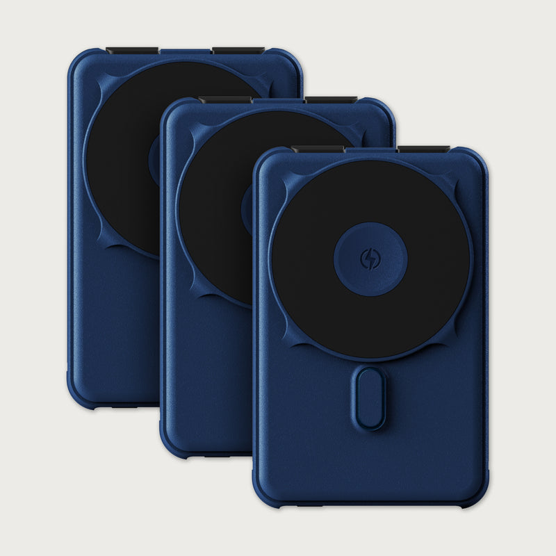 Ridge Power Bank - 10k mAh Bundle - Dark Harbor - 3-Pack