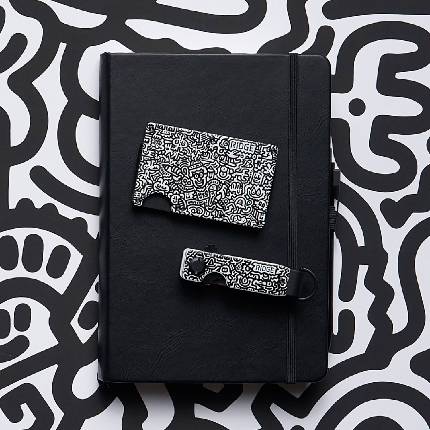 Wallet + KeyCase – Mr Doodle | THE ART OF EVERYDAY – Ridge
