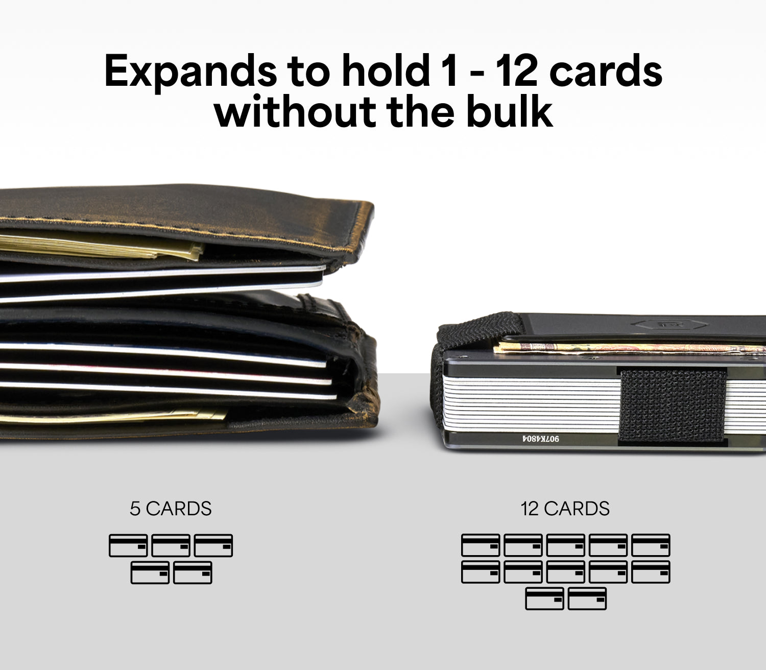 Aluminum Black Wallet - Strong & Durable | The Ridge