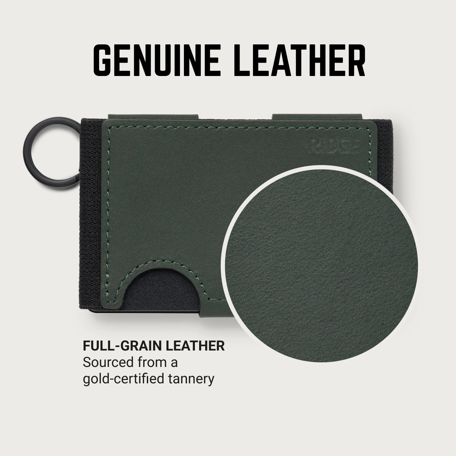 Moonlight Garden Leather Ridge BiFlex — 100% Leather Everyday Carry