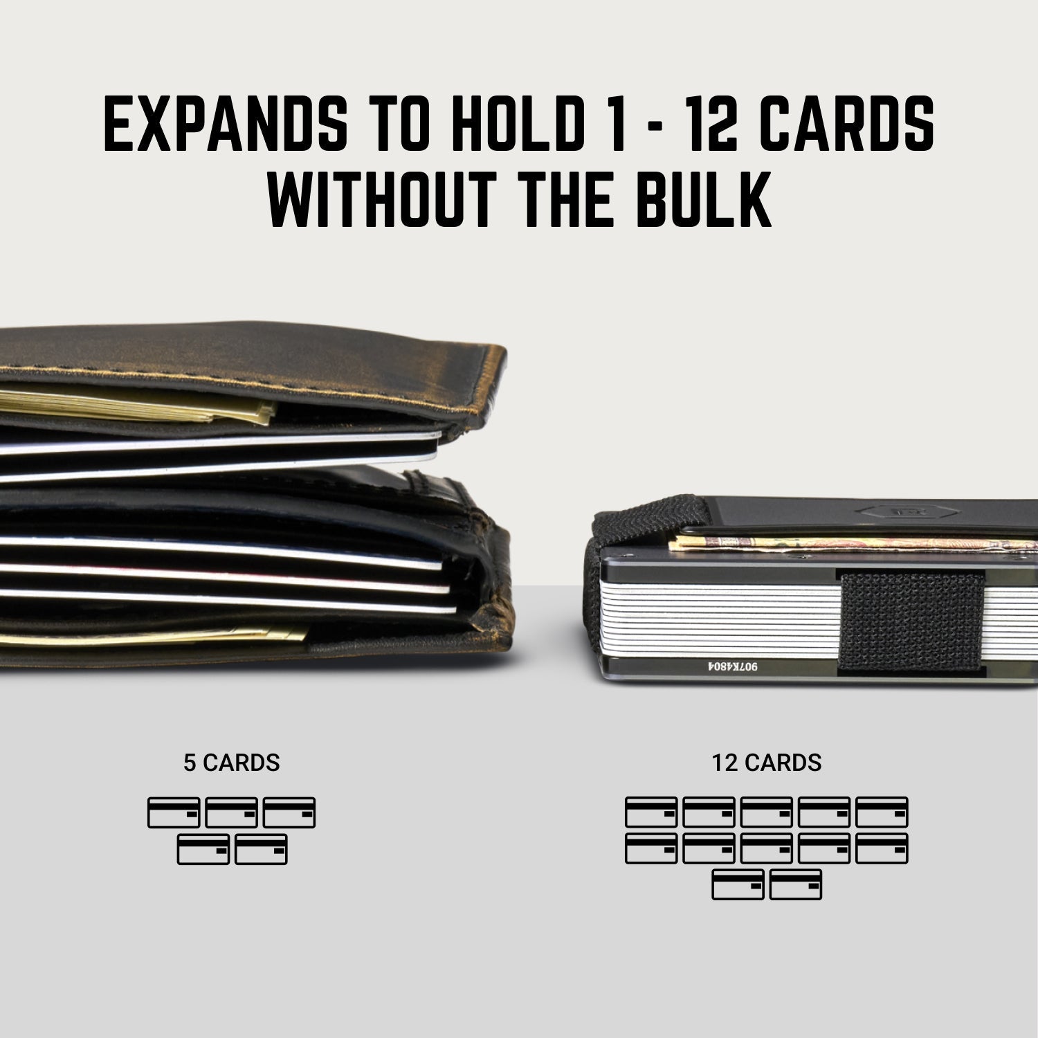 Titanium Stonewash Wallet - Strong & Durable | The Ridge