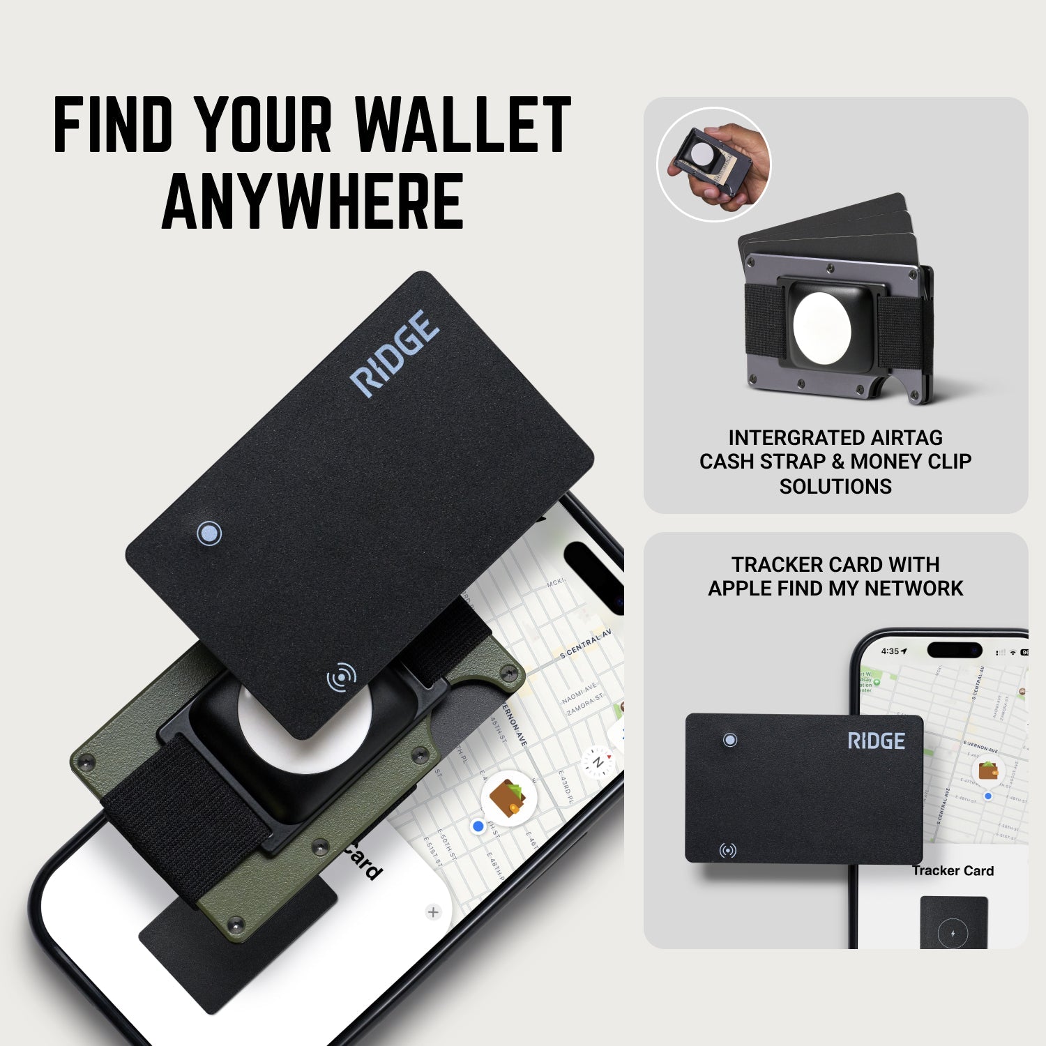 Titanium Stonewash Wallet - Strong & Durable | The Ridge