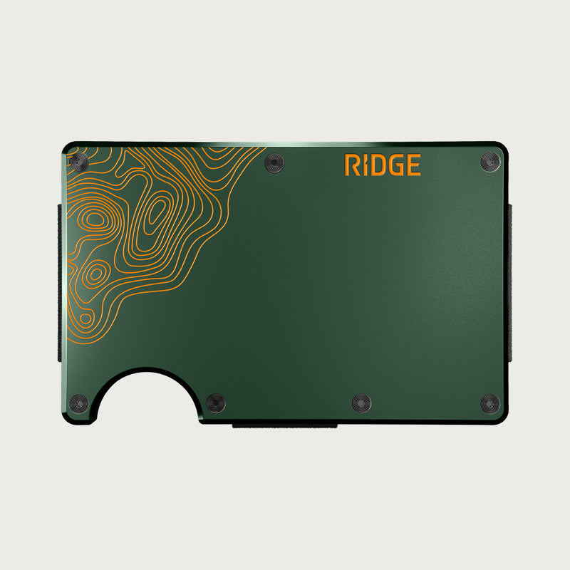 Ridge Wallet - Olive Titanium - Terrain