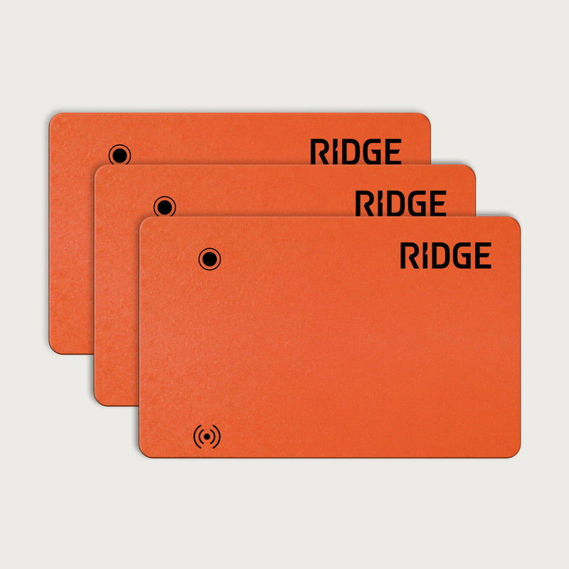 Ridge - Tracker Card - Basecamp Orange (3-Pack)