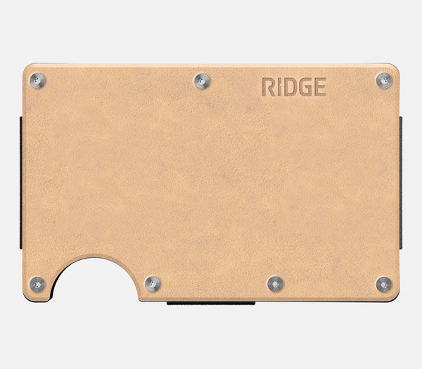 Ridge Wallet — Natural Leather