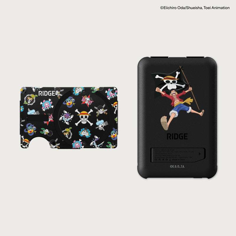 Ridge Wallet for MagSafe + Power Bank - ONE PIECE - Straw Hat Skulls + ONE PIECE