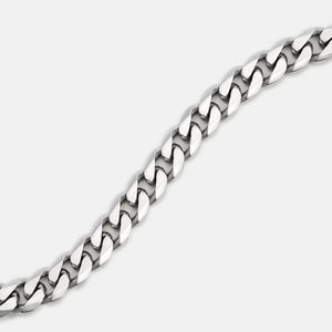 5mm Curb Chain - Platinum - 20