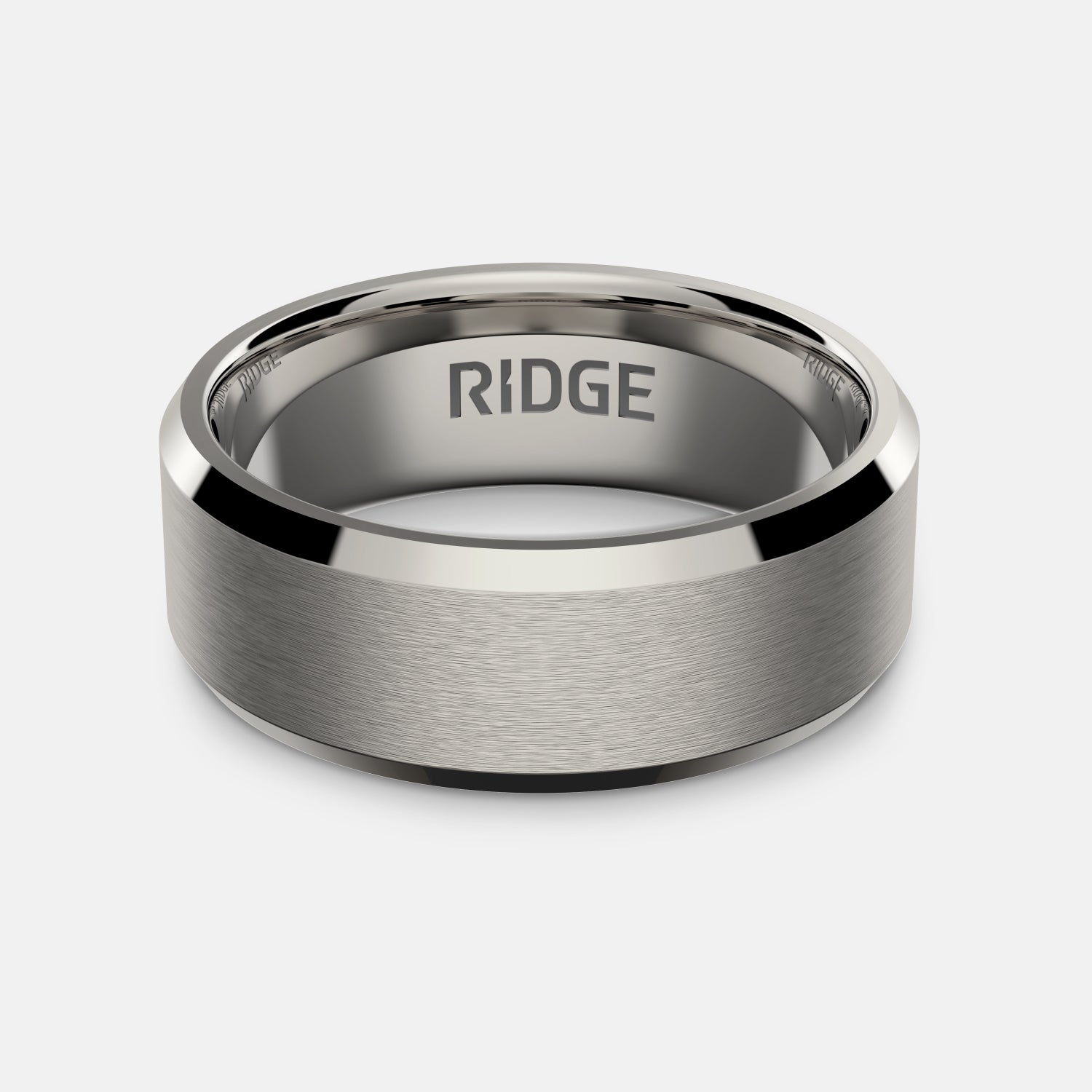 Platinum Men's Tantalum Wedding Band - The Ridge