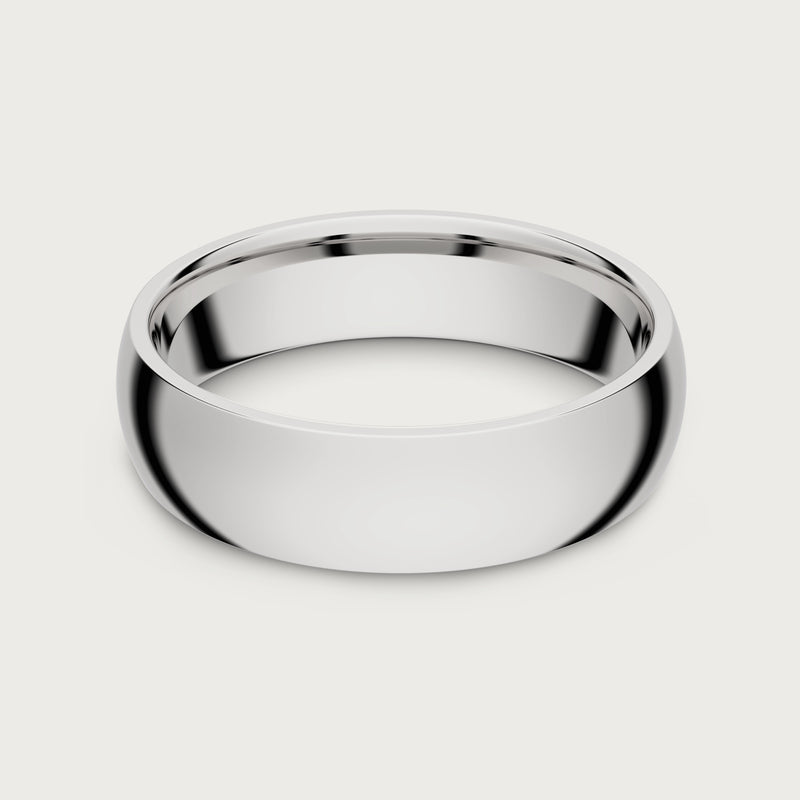 6mm Rounded Ring Set - Platinum - Tantalum Carbide — view 2 of 8