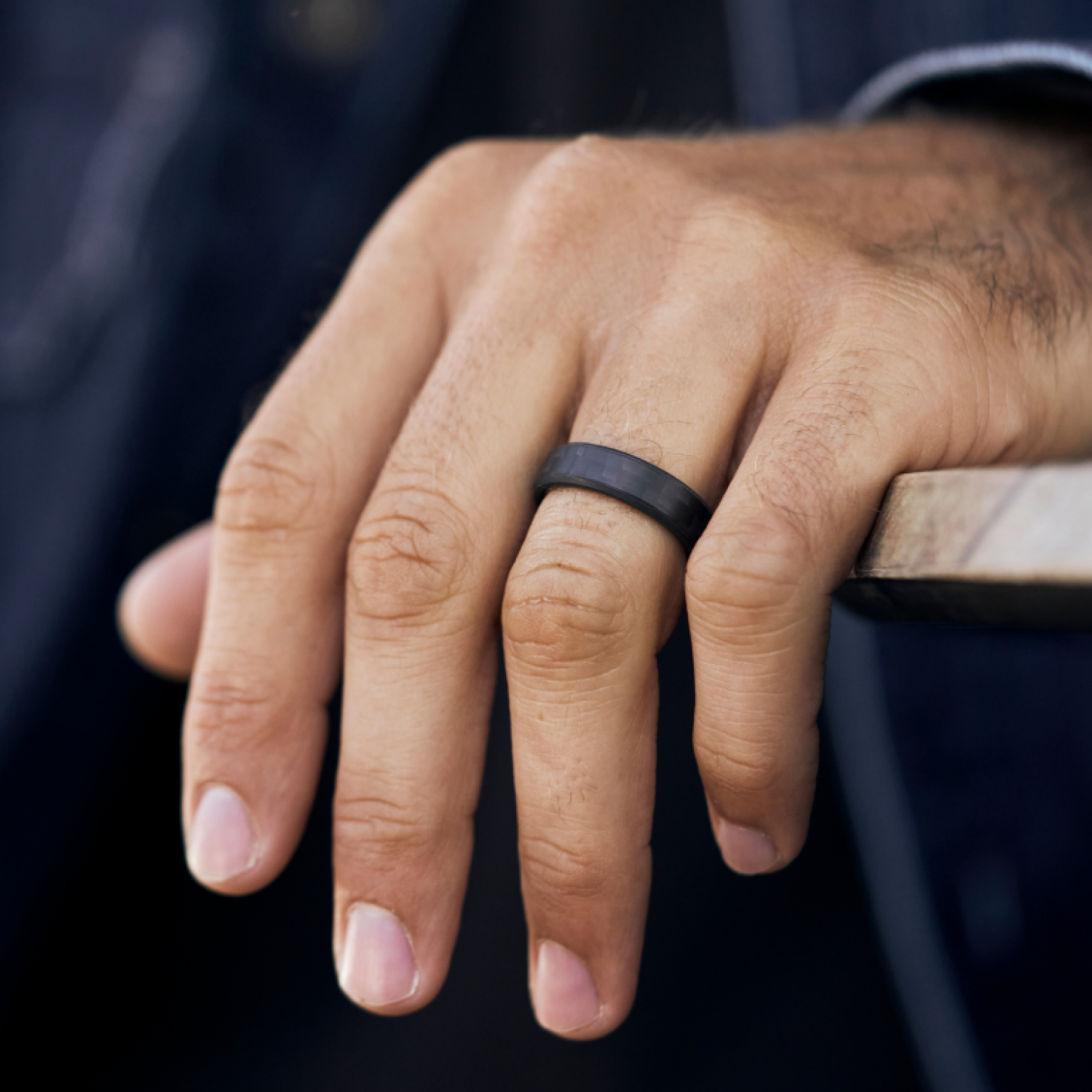 Carbon Fiber 3k Men s Wedding Band The Ridge