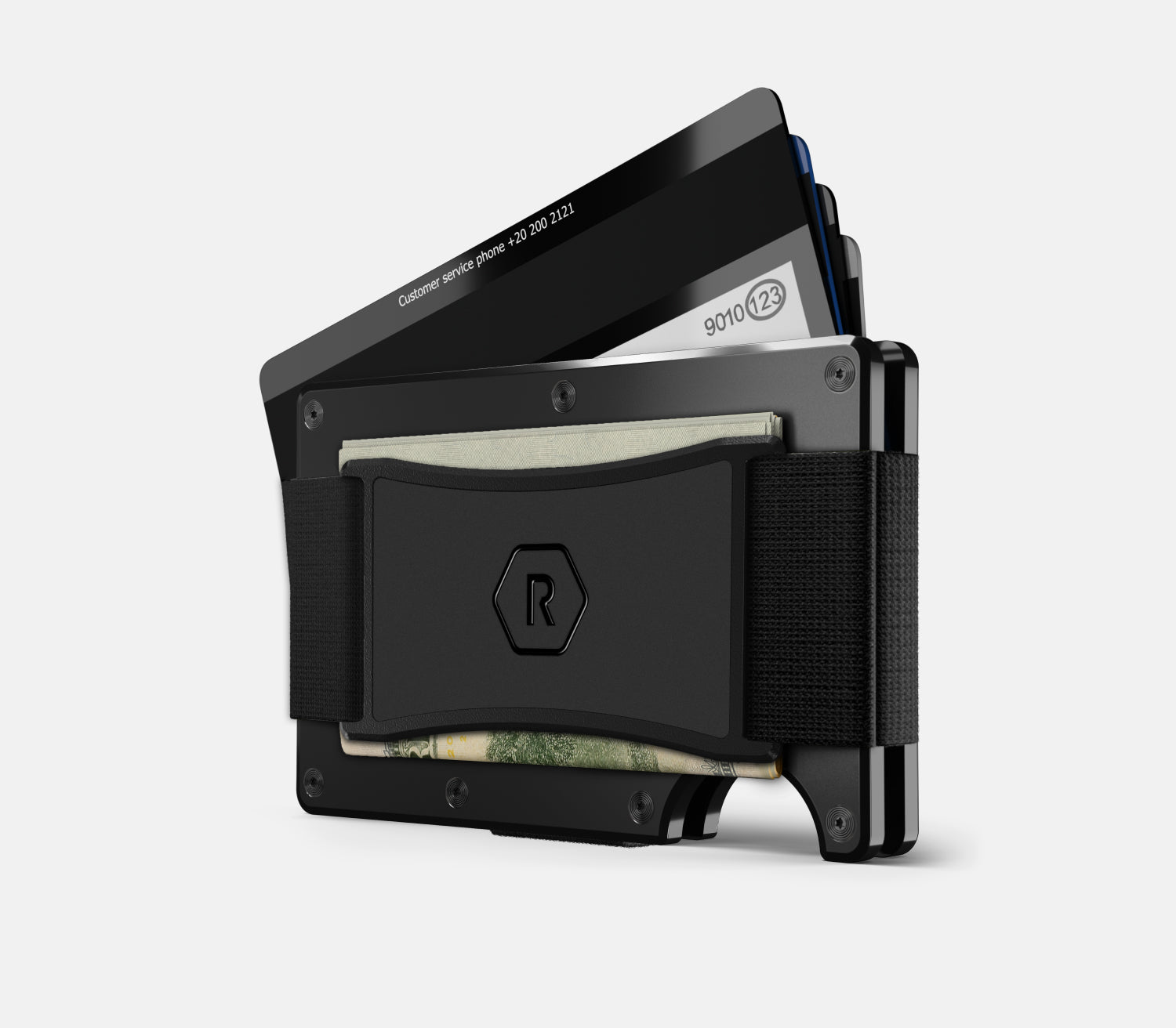 Aluminum Black Wallet Strong Durable The Ridge - Main Image