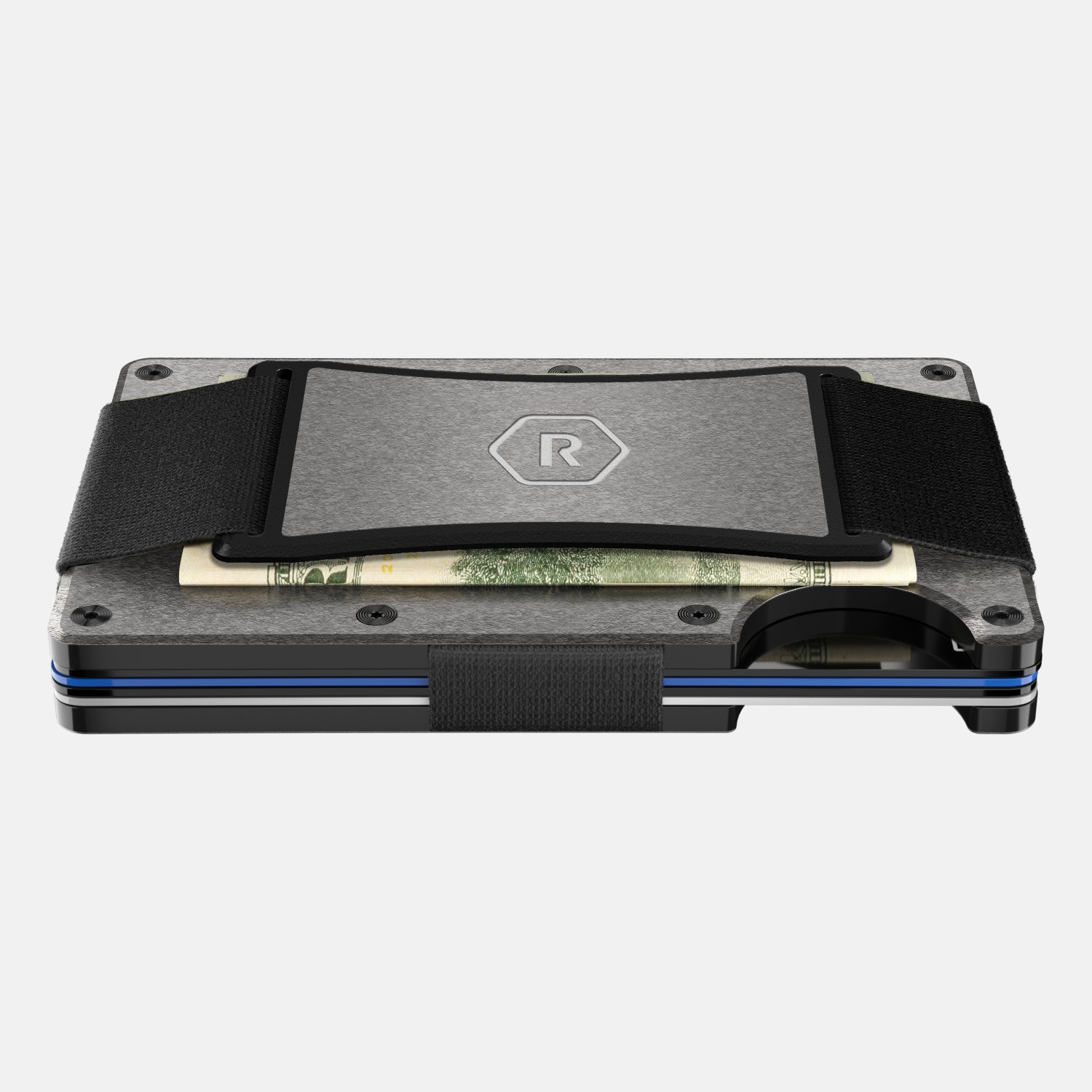 The Ridge Wallet + Keycase + Click Pen Kit - Stonewashed Titanium