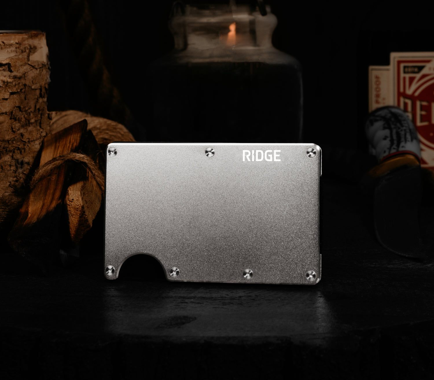 Titanium Stonewash Wallet - Strong & Durable | The Ridge