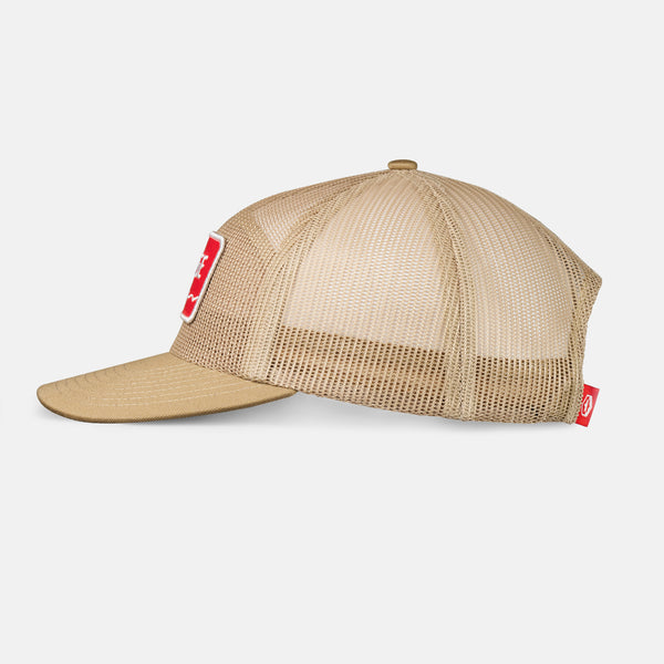 PALACE NEIGHBORHOOD MESH TRUCKER CAP TAN PALACE x NEIGHBORHOOD 