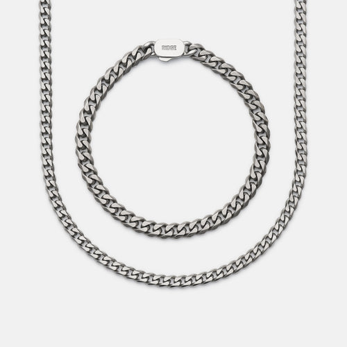 Curb Chain Kit - Titanium - Medium