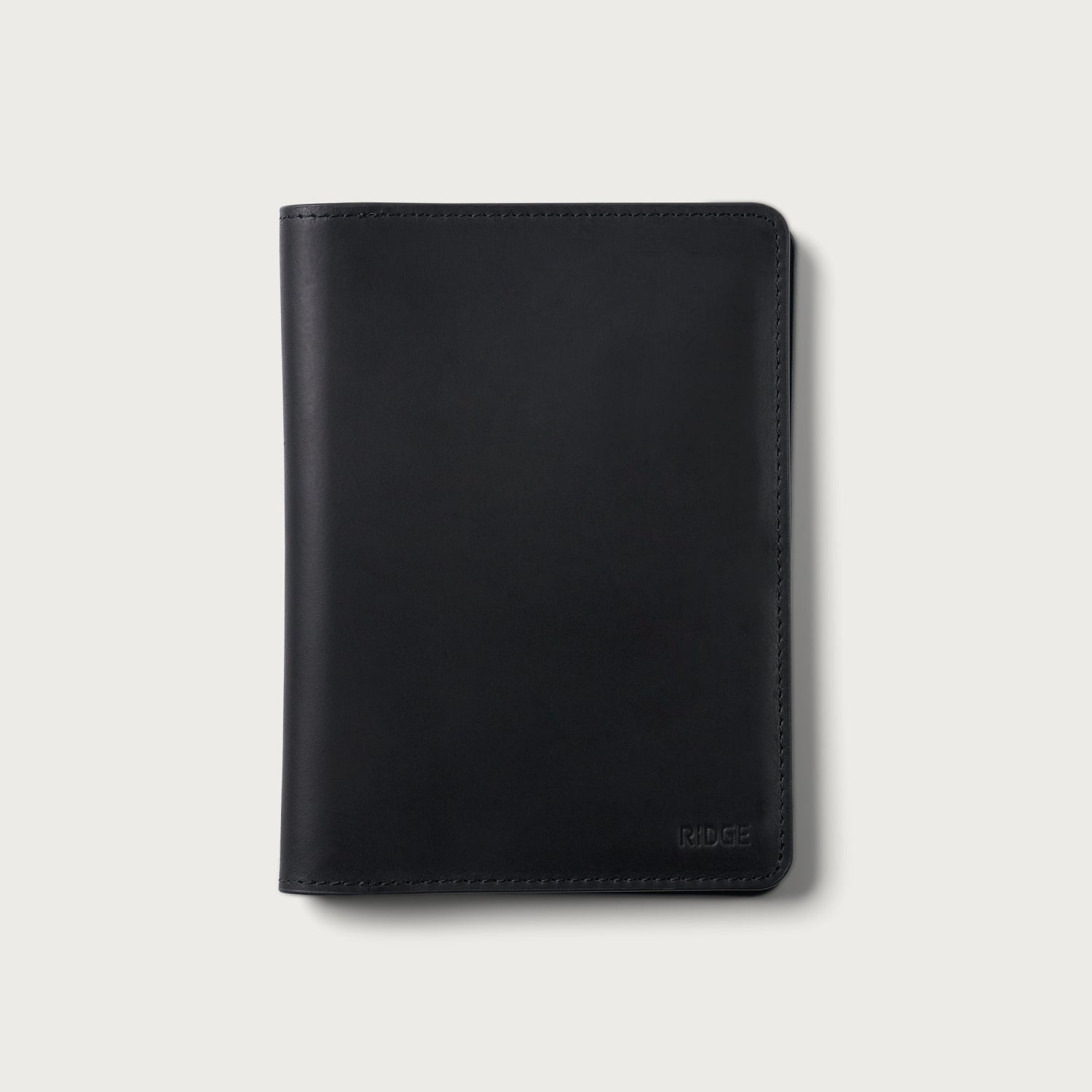 Passport Wallet - Midnight Black Leather | BEYOND THE CAROUSEL – Ridge
