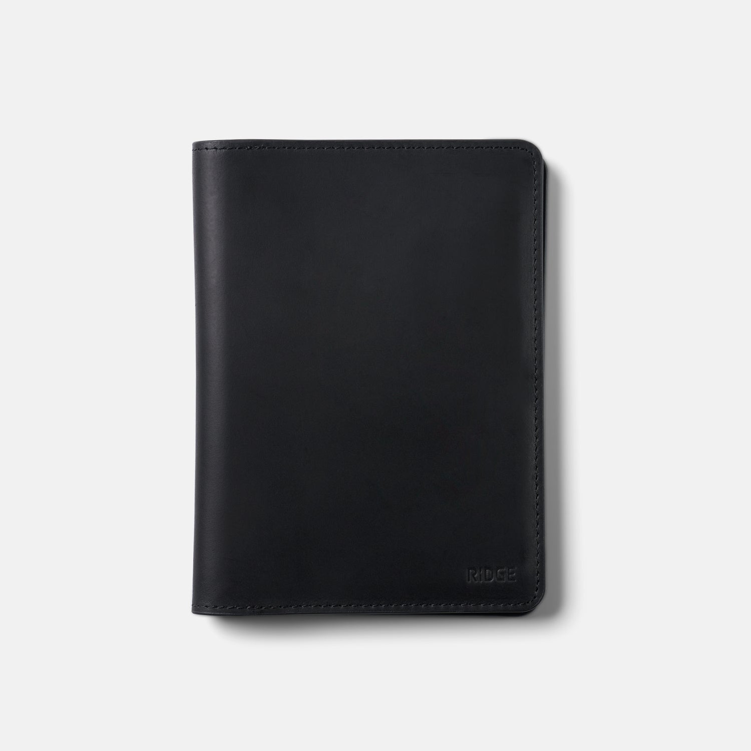 Passport Wallet - Midnight Black Leather | BEYOND THE CAROUSEL - Ridge