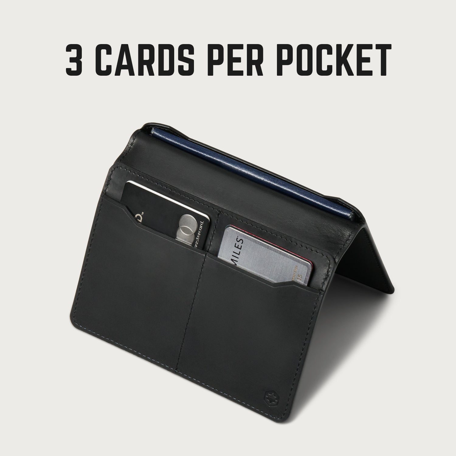 Passport Wallet - Midnight Black Leather | BEYOND THE CAROUSEL – Ridge