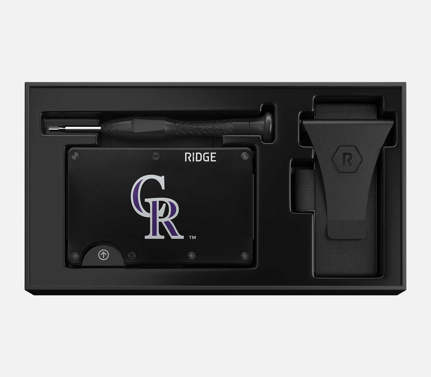 Game used Colorado Rockies MLB money outlet clip wallet