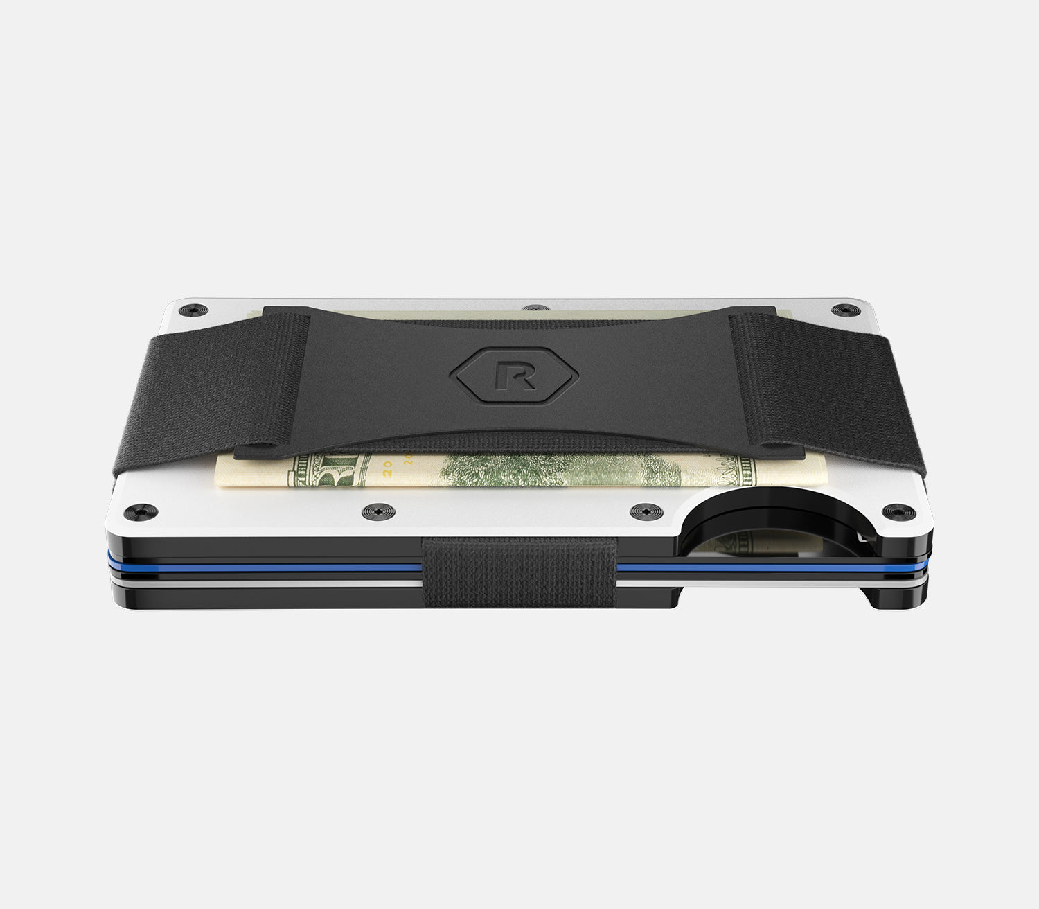 Slim Ridge Wallet White — High Grade Aluminum // The Ridge