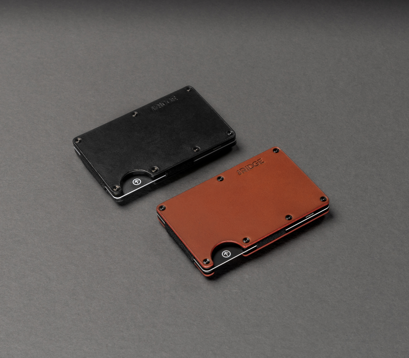 Ridge Wallet — Midnight Black | Leather