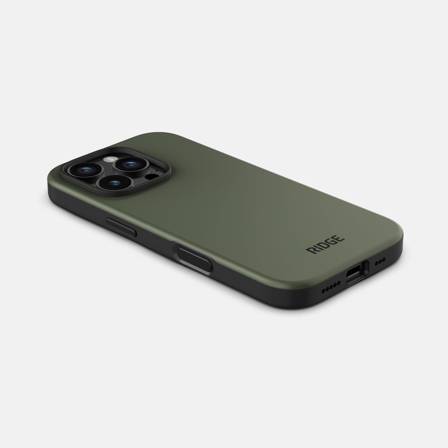 STONE  iPhoneケース オリーブグリーン16Pro Ridge Phone Case - Matte Olive - iPhone 16 Pro