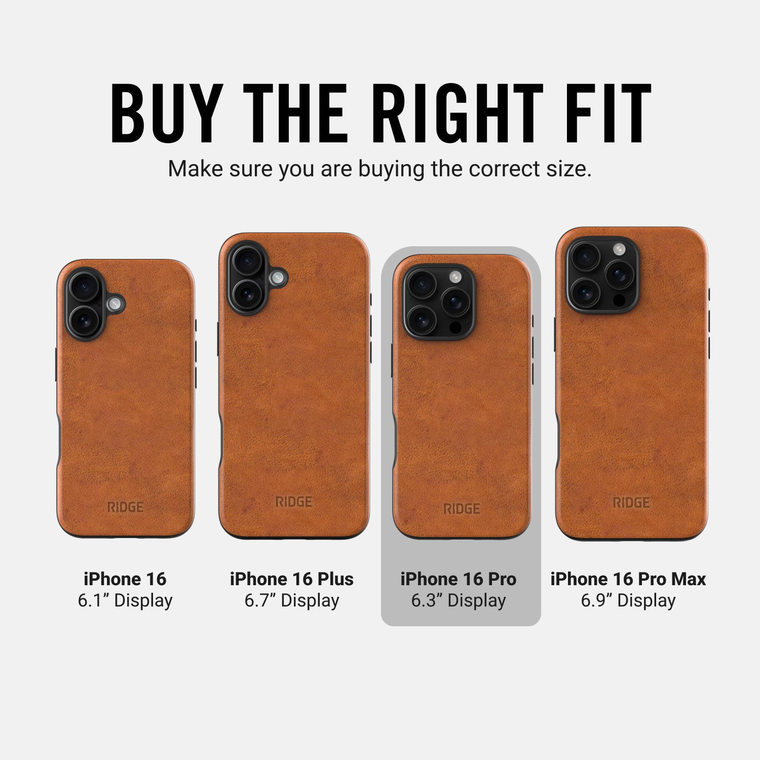 ジルサンダー iPhone 16 Pro ケース レザー ブラウン Ridge Phone Case - Tobacco Brown Leather - iPhone 16 Pro Max