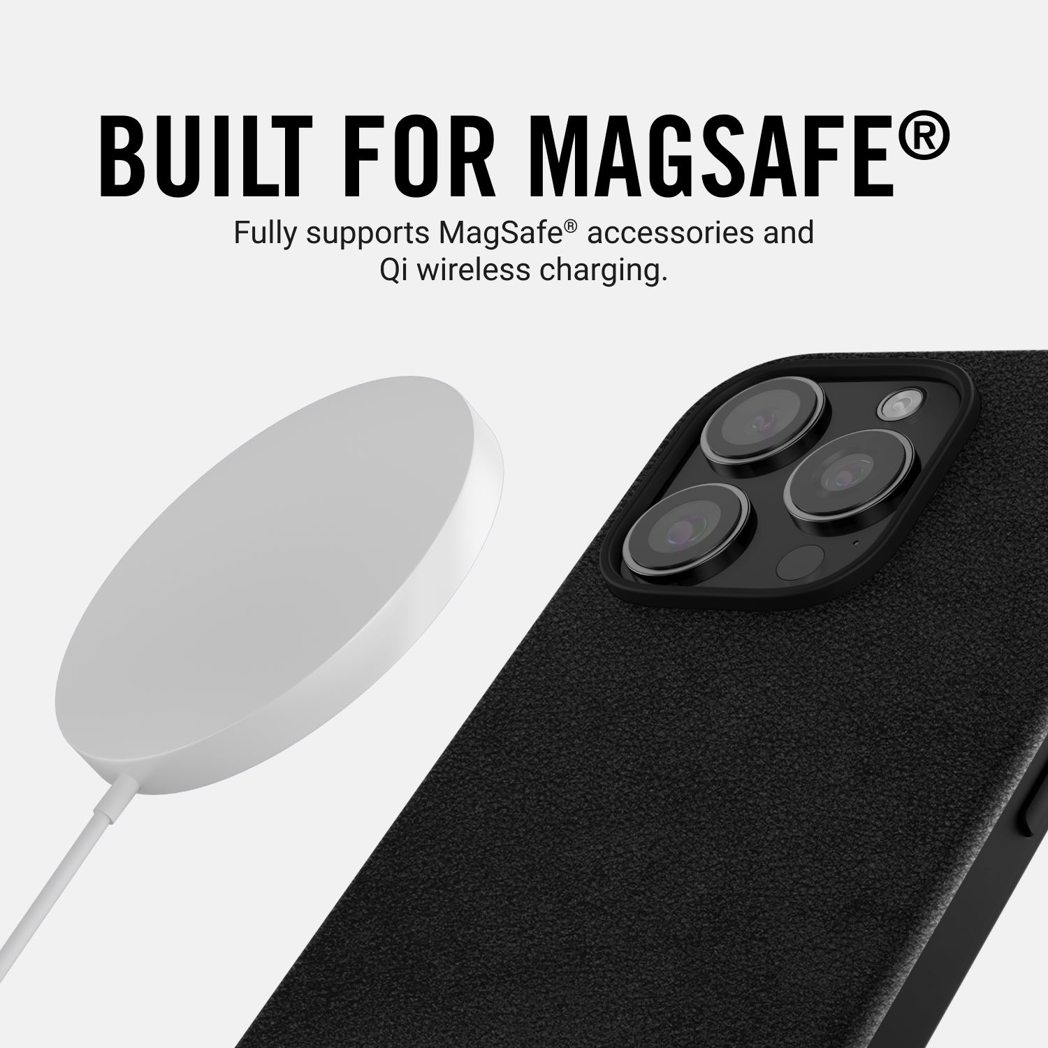 Ridge Phone Case - iPhone 16 Pro Max - Midnight Black Leather