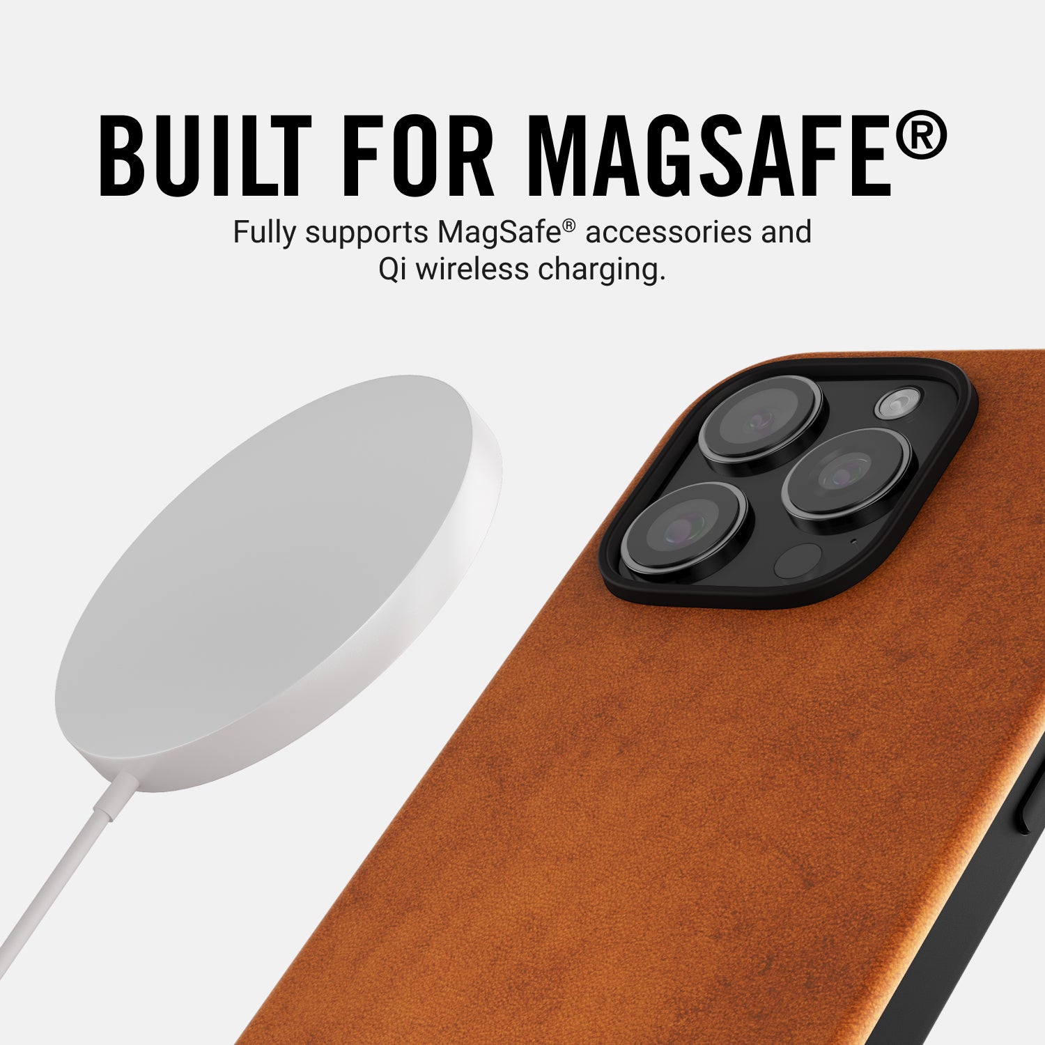 Ridge Phone Case - iPhone 16 Pro Max - Tobacco Brown Leather