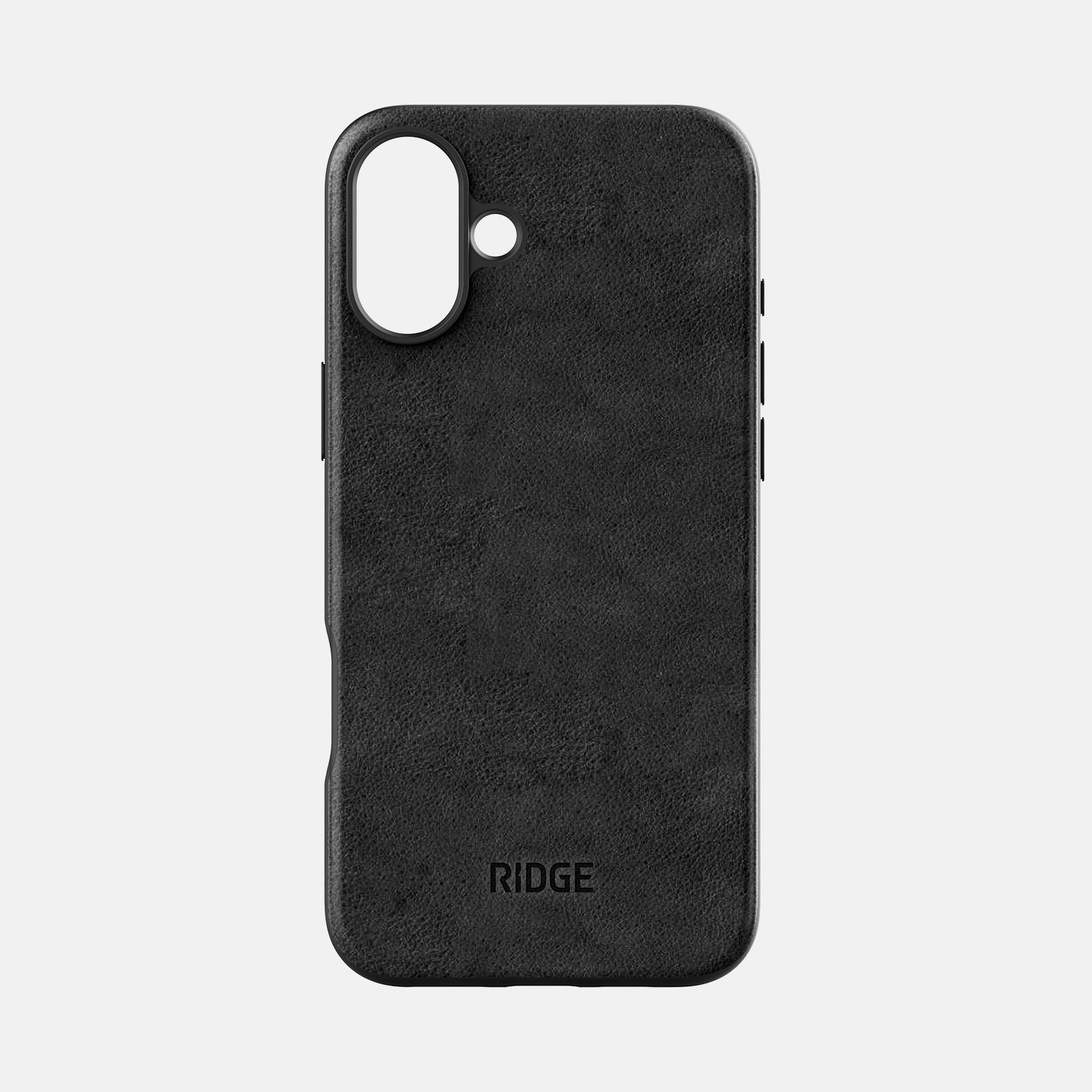 Ridge Phone Case - Midnight Black Leather - iPhone 16 Plus Ridge Phone Case - Midnight Black Leather - iPhone 16 Plus
