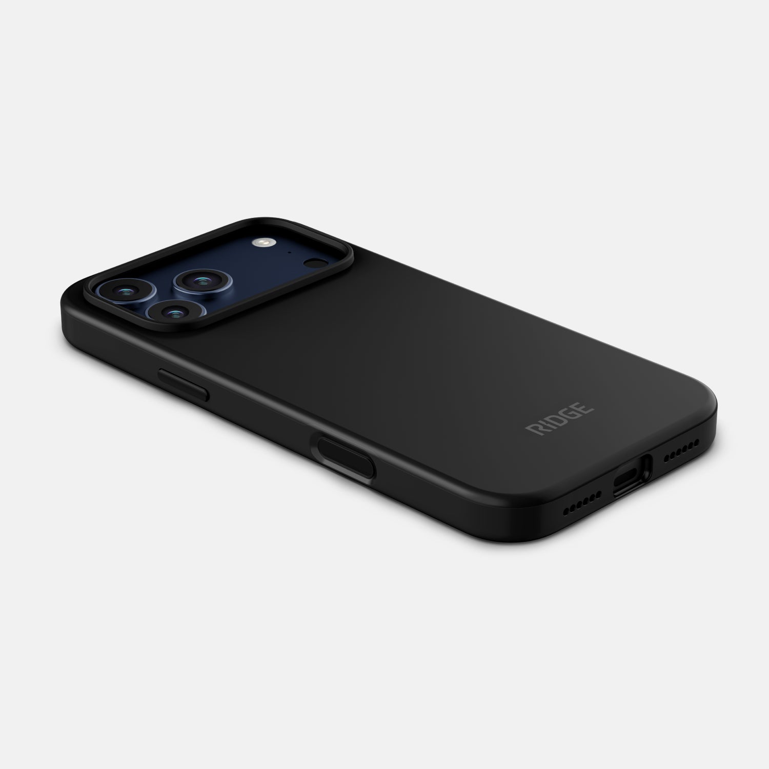 iphoneXS Max / 17PRO Max Matte Black 外装 Ridge Phone Case - Matte Black - iPhone 17 Pro Max