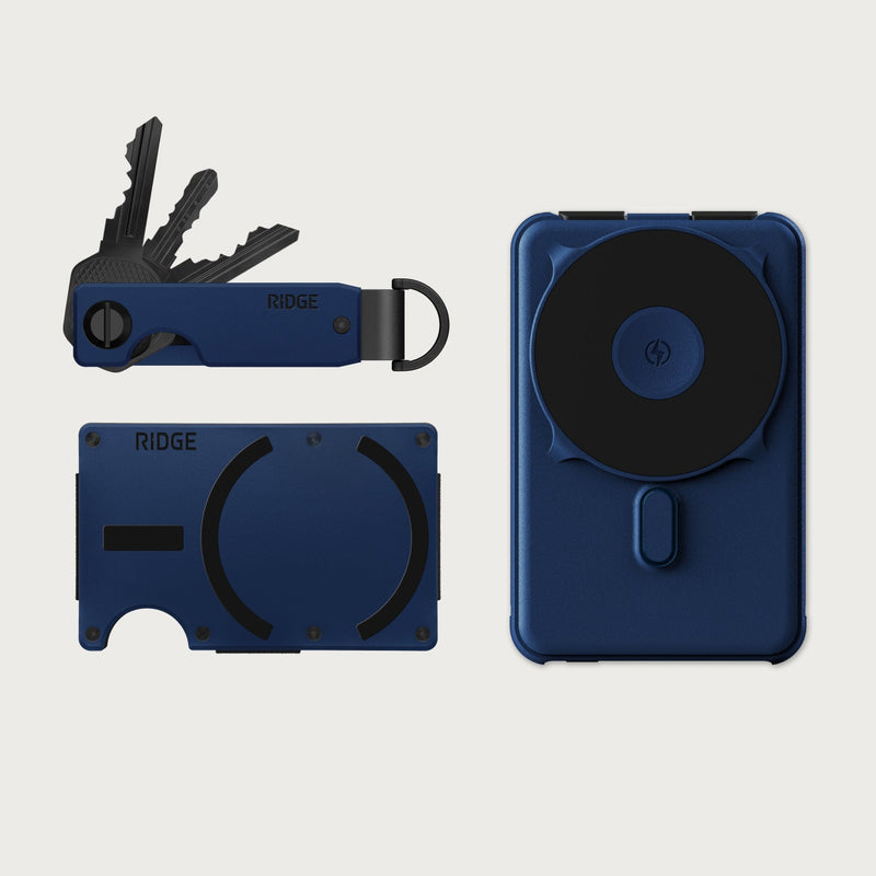 Ridge Wallet for MagSafe + Power Bank + KeyCase - Dark Harbor — image 1