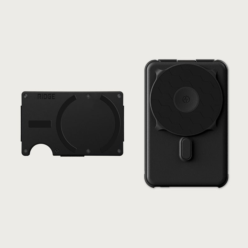 Ridge Wallet for MagSafe + Power Bank - Matte Black — image 1