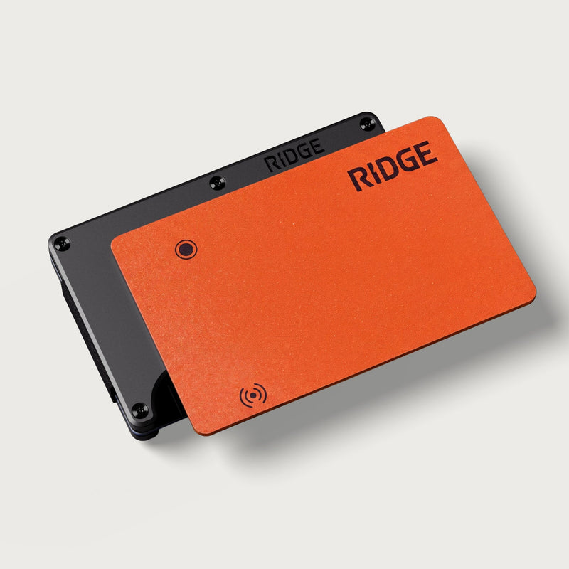 Basecamp Orange Tracker Card, alternate angle