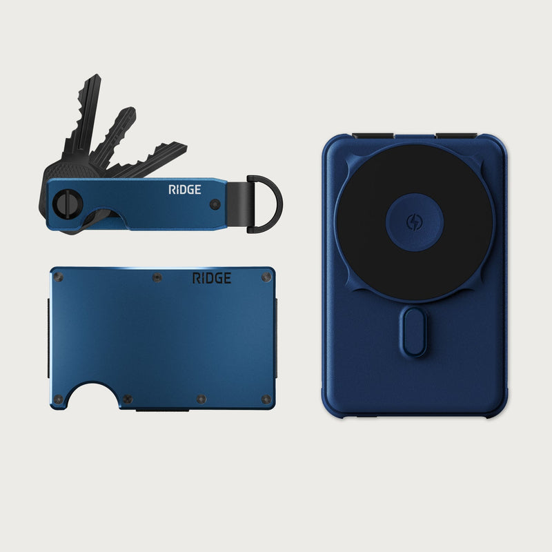 Ridge Wallet + Power Bank + KeyCase - Alpine Navy + Dark Harbor + Alpine Navy — image 1
