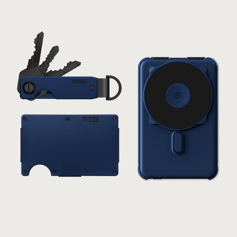 Ridge Wallet + Power Bank + KeyCase - Dark Harbor — image 1