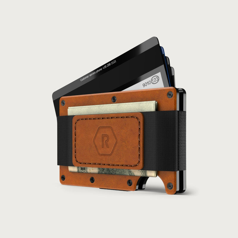 Ridge Wallet + Power Bank + KeyCase - Tobacco Brown Leather + Matte Black + Royal Black — image 2