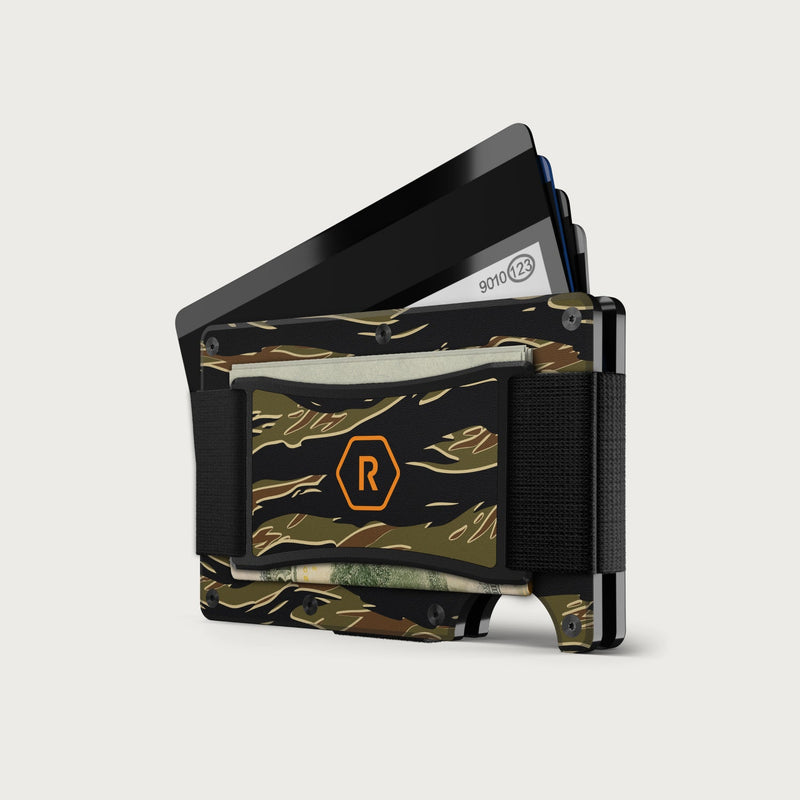 Ridge Wallet + Power Bank - Tiger Stripe + Matte Black — image 2