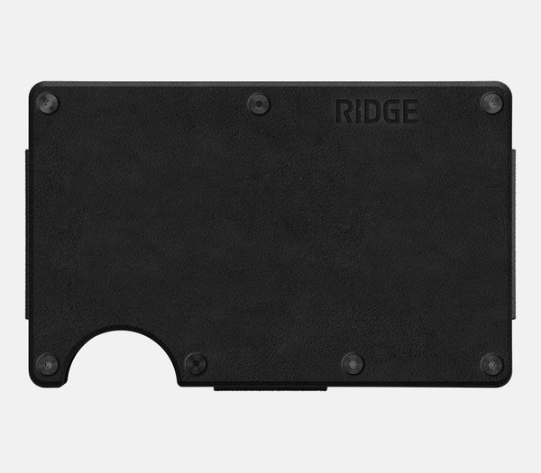 Ridge Wallet — Midnight Black Leather