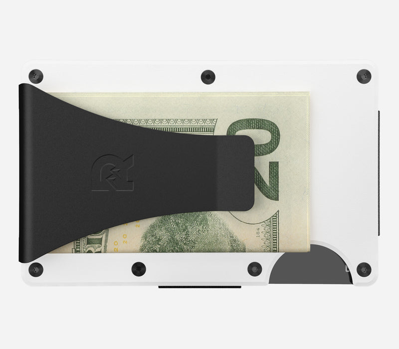 Slim Ridge Wallet White — High Grade Aluminum // The Ridge