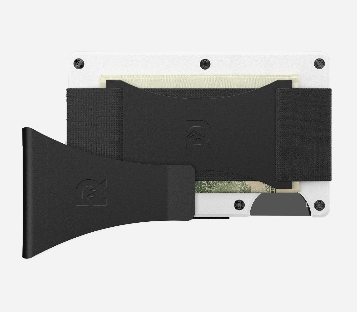 Slim Ridge Wallet White — High Grade Aluminum // The Ridge